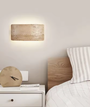Natuursteen LED Wandlamp – Minimalistische Sfeerverlichting voor Slaapkamer, Keuken & Gang