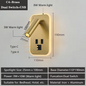 Moderne LED-Wandlamp met USB & Verstelbare Leeslampen – Sfeervol en Functioneel