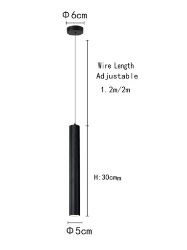 Scandinavische LED Hanglamp – Minimalistisch Design met Cilinderlamp