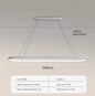 Moderne LED Lijn Hanglamp – 70/90 cm, Minimalistisch Design