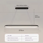 Moderne LED Lijn Hanglamp – 70/90 cm, Minimalistisch Design