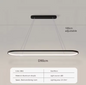 Moderne LED Lijn Hanglamp – 70/90 cm, Minimalistisch Design