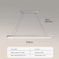 Moderne LED Lijn Hanglamp – 70/90 cm, Minimalistisch Design