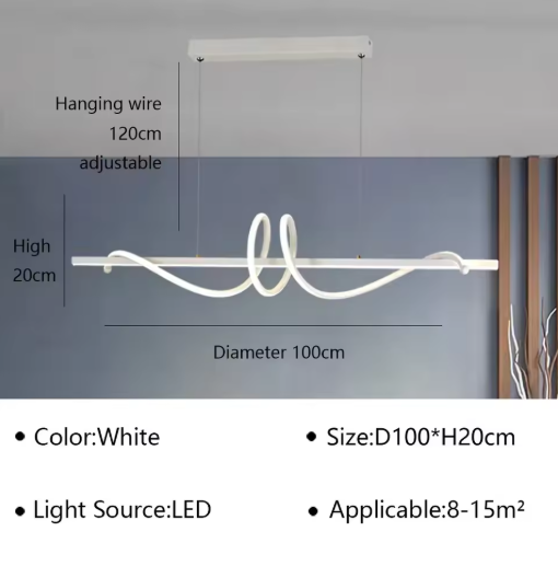 Moderne LED Hanglamp – Elegante Plafondlamp voor Woonkamer & Eetkamer