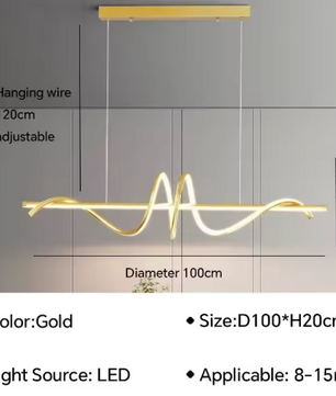 Moderne LED Hanglamp – Elegante Plafondlamp voor Woonkamer & Eetkamer