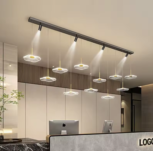 Moderne LED Hanglamp – Acryl & Metaal Kroonluchter voor Woonkamer & Eetkamer