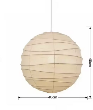 Japanse Wabi-Sabi Hanglamp – LED Rijstpapier Plafondlamp voor Woonkamer & Slaapkamer