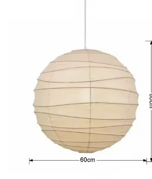 Japanse Wabi-Sabi Hanglamp – LED Rijstpapier Plafondlamp voor Woonkamer & Slaapkamer