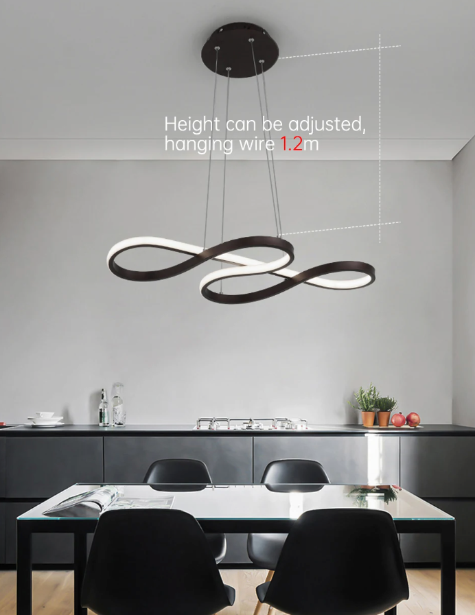 Moderne LED Hanglamp – Dimbare Plafondlamp met Afstandsbediening