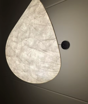 Papieren Hanglamp – Moderne Kroonluchter met zwarte standaard – 40/60/80/100cm