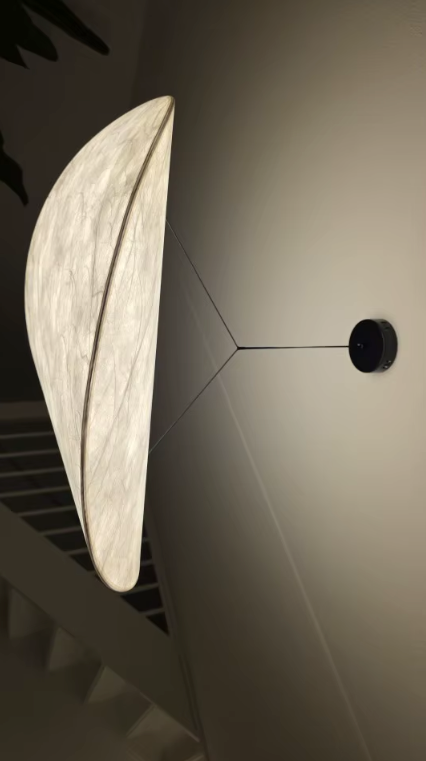 Papieren Hanglamp – Moderne Kroonluchter met zwarte standaard – 40/60/80/100cm