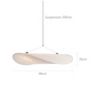 Papieren Hanglamp – Moderne Kroonluchter met zwarte standaard – 40/60/80/100cm