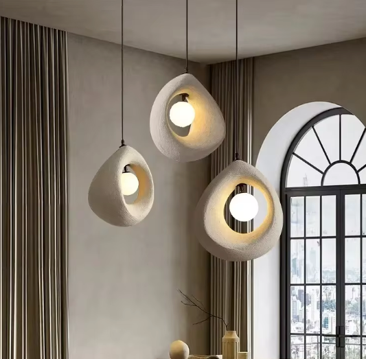 Japanse Wabi Sabi Hanglamp – Moderne Scandinavische Plafondlamp voor Eetkamer & Woonkamer