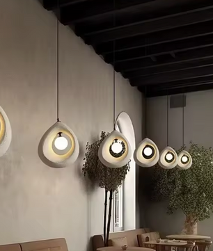 Japanse Wabi Sabi Hanglamp – Moderne Scandinavische Plafondlamp voor Eetkamer & Woonkamer