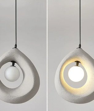 Japanse Wabi Sabi Hanglamp – Moderne Scandinavische Plafondlamp voor Eetkamer & Woonkamer