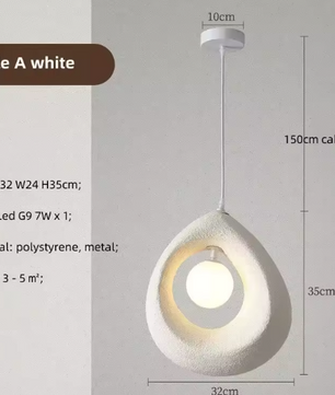 Japanse Wabi Sabi Hanglamp – Moderne Scandinavische Plafondlamp voor Eetkamer & Woonkamer
