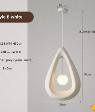 Japanse Wabi Sabi Hanglamp – Moderne Scandinavische Plafondlamp voor Eetkamer & Woonkamer