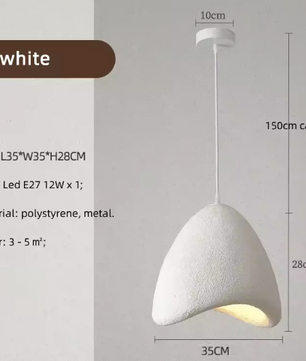 Japanse Wabi Sabi Hanglamp – Moderne Scandinavische Plafondlamp voor Eetkamer & Woonkamer