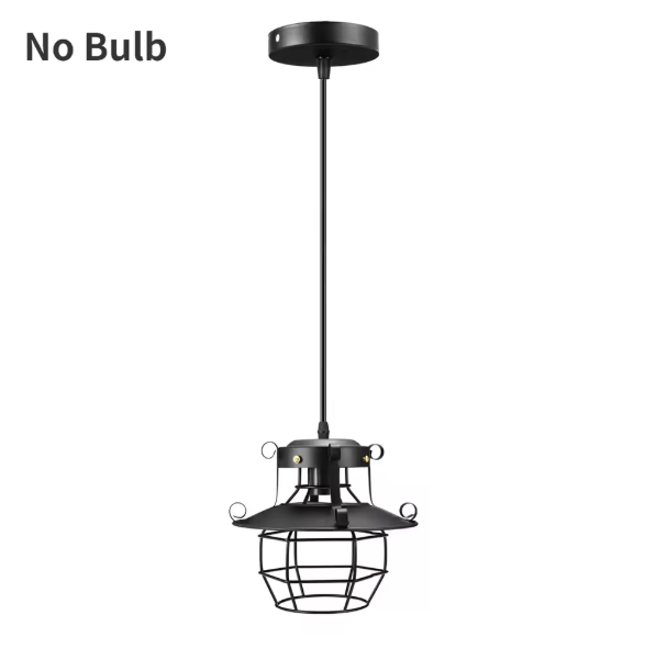 Industriële Retro Hanglamp – Creatieve LED Kroonluchter voor Eetkamer, Bar & Slaapkamer