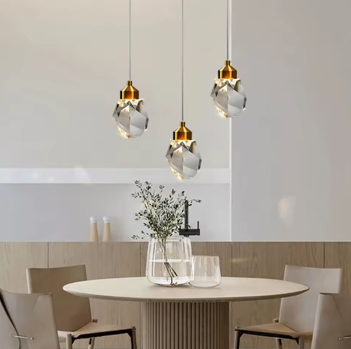 Moderne Kristallen Hanglamp – Creatief Scandinavisch Design met LED