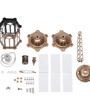 Vintage Buiten Hanglamp – Waterdicht Aluminium & Glas, Europese Stijl