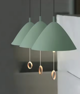 Deense Hanglamp Macaron – Moderne Plafondlamp met Trekschakelaar
