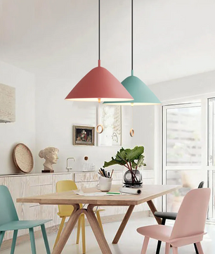 Deense Hanglamp Macaron – Moderne Plafondlamp met Trekschakelaar