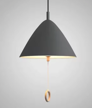 Deense Hanglamp Macaron – Moderne Plafondlamp met Trekschakelaar