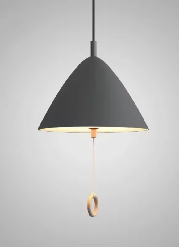 Deense Hanglamp Macaron – Moderne Plafondlamp met Trekschakelaar