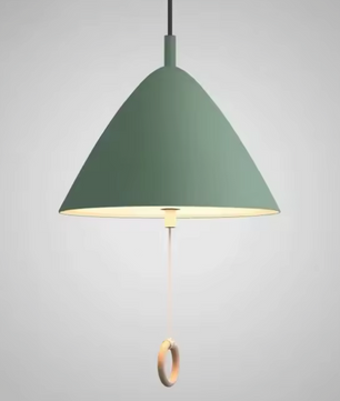 Deense Hanglamp Macaron – Moderne Plafondlamp met Trekschakelaar