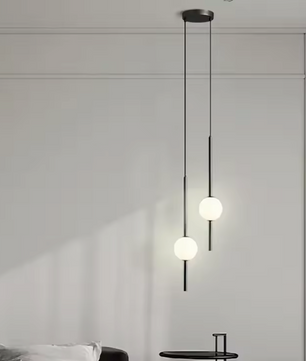 Nordic Glazen Bol Hanglamp – Moderne LED Plafondlamp voor Woonkamer, Eetkamer & Slaapkamer