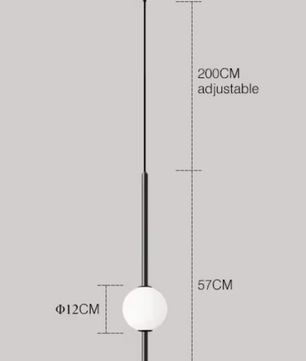 Nordic Glazen Bol Hanglamp – Moderne LED Plafondlamp voor Woonkamer, Eetkamer & Slaapkamer