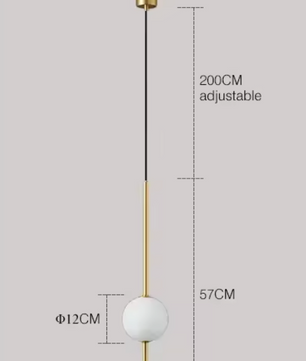 Nordic Glazen Bol Hanglamp – Moderne LED Plafondlamp voor Woonkamer, Eetkamer & Slaapkamer