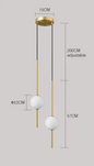 Nordic Glazen Bol Hanglamp – Moderne LED Plafondlamp voor Woonkamer, Eetkamer & Slaapkamer