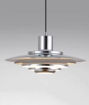 Nordic Minimalistische Hanglamp – Zilver LED Plafondlamp voor Keuken, Woonkamer & Slaapkamer