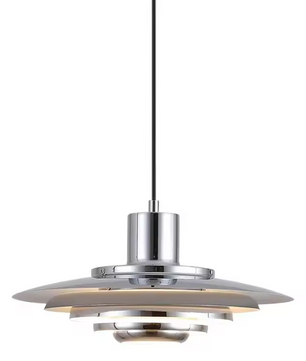 Nordic Minimalistische Hanglamp – Zilver LED Plafondlamp voor Keuken, Woonkamer & Slaapkamer