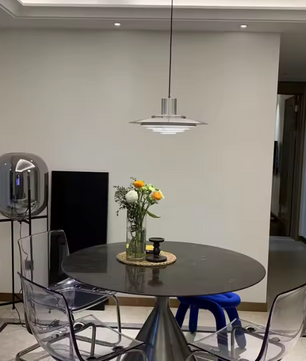 Nordic Minimalistische Hanglamp – Zilver LED Plafondlamp voor Keuken, Woonkamer & Slaapkamer