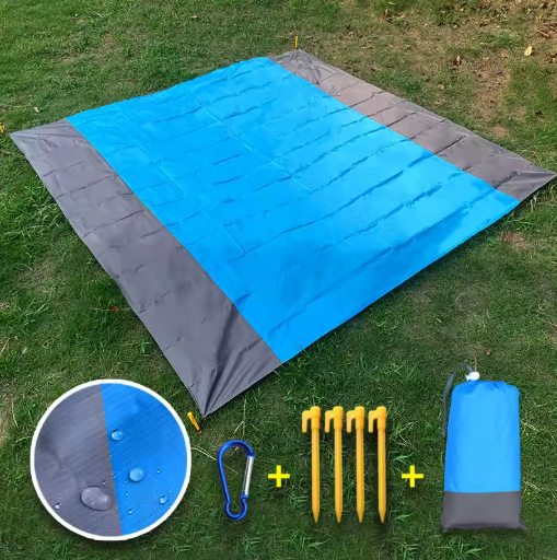 Strand- en Picknickdeken – 210×200 cm, Waterdicht, Zanddicht & Lichtgewicht