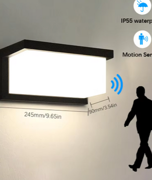 LED Wandlamp – Waterdicht IP55 met Radarsensor & Intelligente Lichtregeling