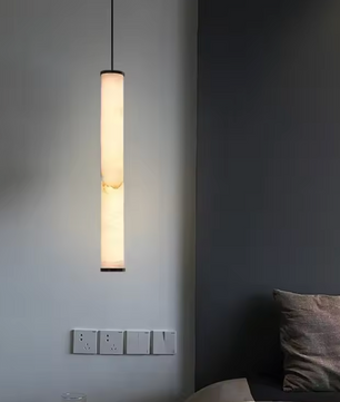 Luxe Marmeren Hanglamp – Minimalistische LED Plafondlamp