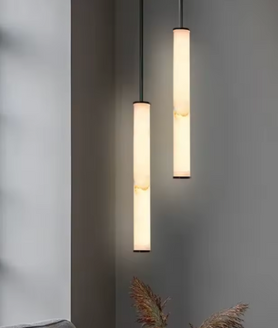 Luxe Marmeren Hanglamp – Minimalistische LED Plafondlamp