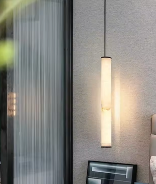 Luxe Marmeren Hanglamp – Minimalistische LED Plafondlamp