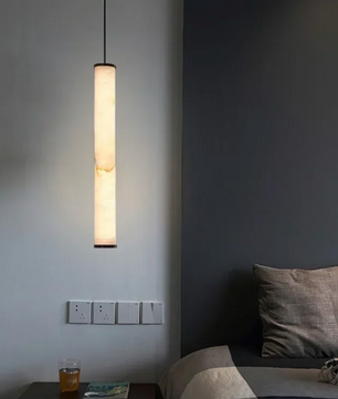 Luxe Marmeren Hanglamp – Minimalistische LED Plafondlamp