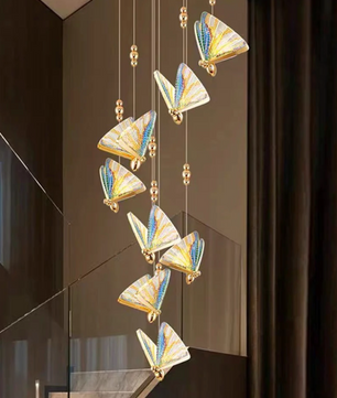 Nordic Vlinder LED Hanglamp – Moderne Kroonluchter voor Woonkamer & Slaapkamer