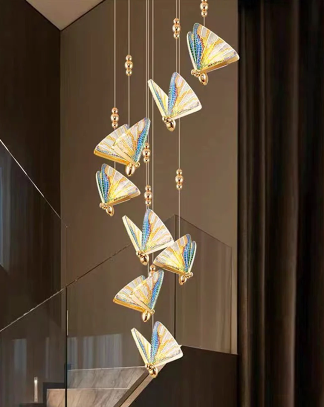 Nordic Vlinder LED Hanglamp – Moderne Kroonluchter voor Woonkamer & Slaapkamer