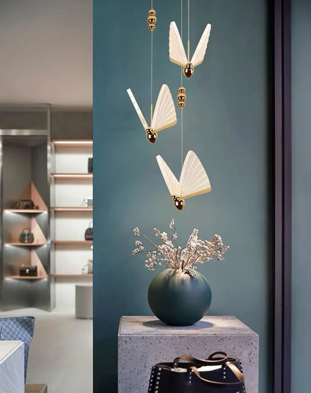 Nordic Vlinder LED Hanglamp – Moderne Kroonluchter voor Woonkamer & Slaapkamer