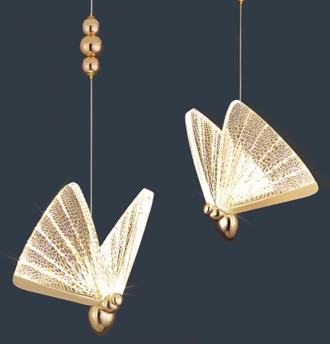 Nordic Vlinder LED Hanglamp – Moderne Kroonluchter voor Woonkamer & Slaapkamer