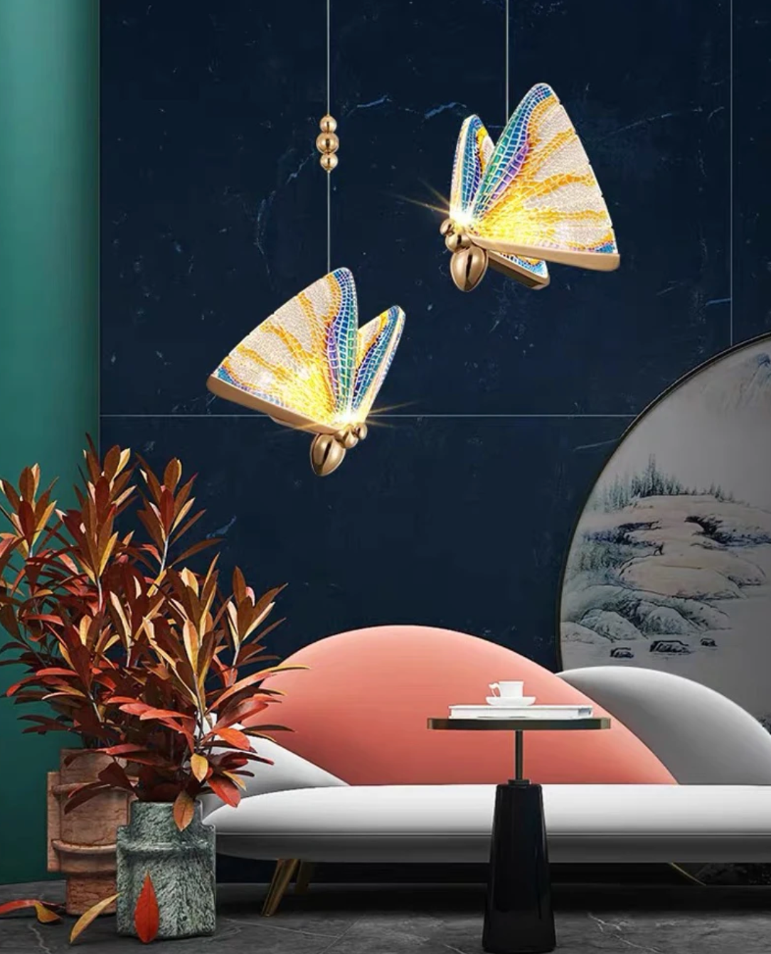 Nordic Vlinder LED Hanglamp – Moderne Kroonluchter voor Woonkamer & Slaapkamer