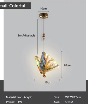 Nordic Vlinder LED Hanglamp – Moderne Kroonluchter voor Woonkamer & Slaapkamer