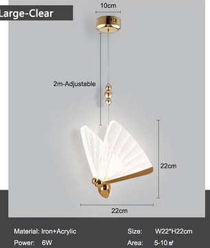 Nordic Vlinder LED Hanglamp – Moderne Kroonluchter voor Woonkamer & Slaapkamer